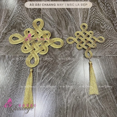 Khánh Ren Vàng Đồng May Trang Trí Áo Dài Cưới Đẹp 14-20cm Giá Ưu Đãi 87.780 VNĐ