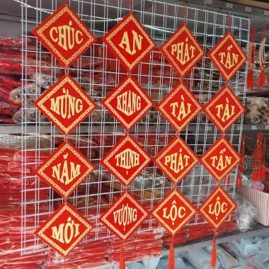 Khánh vuông Câu Đối Liễng - Tranh trang trí Tết, treo nhà cửa, giảm giá 20% chỉ 63.000 VND