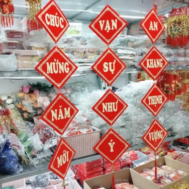 Khánh vuông Câu Đối Liễng - Tranh trang trí Tết, treo nhà cửa, giảm giá 20% chỉ 63.000 VND