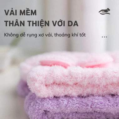 Khăn/Mũ Quấn Ủ Tóc Siêu Nhanh Thấm Hút Tốt - Dễ Giặt - Chỉ 16.000đ Tholeshop 7.074