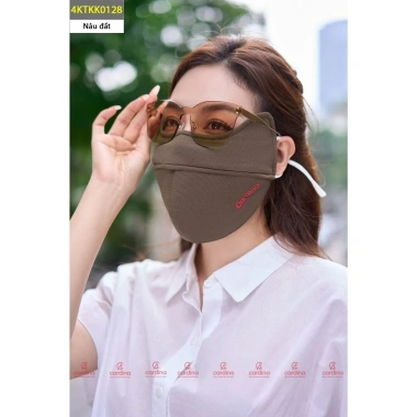 Khẩu trang 2 lớp CARDINA lõi bông hoạt tính lọc không khí, bảo vệ mắt nhạy cảm, chống tia UV - chỉ 47.000