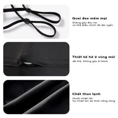 Khẩu Trang 2 Lớp Chống UV UPF+ Thun Lạnh Dày Dặn - Upper You FM02/03/04 8