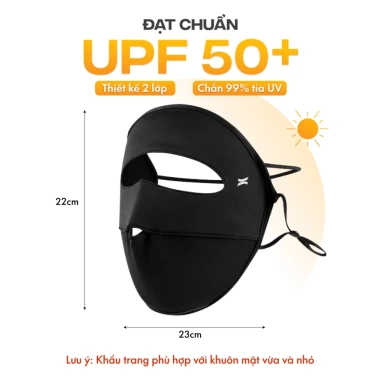 Khẩu Trang 2 Lớp Chống UV UPF+ Thun Lạnh Dày Dặn - Upper You FM02/03/04 10