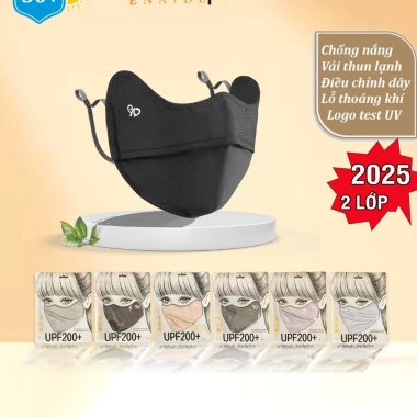 Khẩu Trang 2 Lớp EnAiDe Không Gọng 2.025 Chống UV và Nắng Chính Hãng Giá 47k