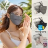 Khẩu Trang 2 Lớp UPF50+ UV Nắng Vải Thun Lạnh Chính Hãng EAD mẫu 2.024 55k 2