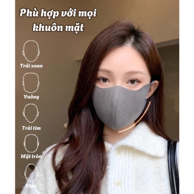 Khẩu Trang 3D Lót Lông Cừu Ấm Áp Co Giãn 4 Chiều – 2 Lớp Kháng Khuẩn Thoáng Khí, Chống Bụi, Giặt Được – 48k 3 Khẩu Trang 3D Lót Lông Cừu Ấm Áp Co Giãn 4 Chiều – 2 Lớp Kháng Khuẩn Thoáng Khí, Chống Bụi, Giặt Được – 48k 3