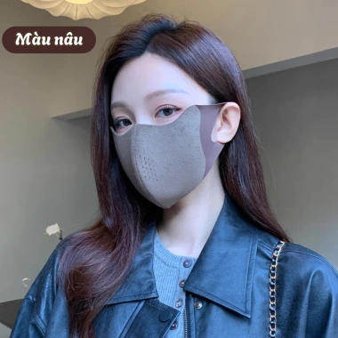 Khẩu Trang 3D Lót Lông Cừu Ấm Áp Co Giãn 4 Chiều – 2 Lớp Kháng Khuẩn Thoáng Khí, Chống Bụi, Giặt Được – 48k