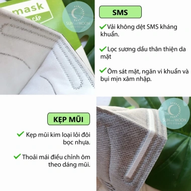 Khẩu trang 3D N96+ Carbon không van Safelife Việt Nam, chống PM2.5, giặt lại được, hộp 10 cái 110k
