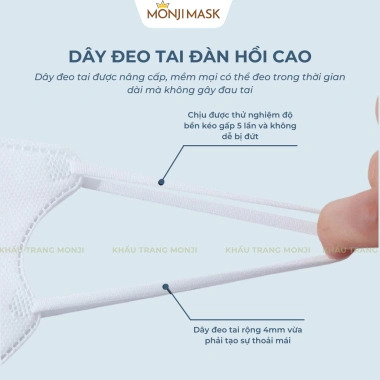 Khẩu Trang 3D Pro Monji Cao Cấp 100 chiếc - Công Nghệ Nhật Bản 3 lớp lọc khuẩn, chống UV, quai đeo, chỉ 40.999đ 4 Khẩu Trang 3D Pro Monji Cao Cấp 100 chiếc - Công Nghệ Nhật Bản 3 lớp lọc khuẩn, chống UV, quai đeo, chỉ 40.999đ 4