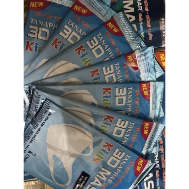 Khẩu trang 3D Tanaphar chính hãng, hộp 10 chiếc người lớn & trẻ em, giá 30.000₫