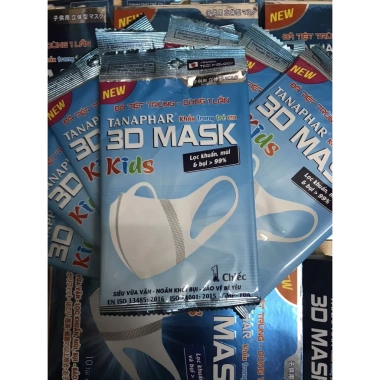 Khẩu trang 3D Tanaphar chính hãng, hộp 10 chiếc người lớn & trẻ em, giá 30.000₫