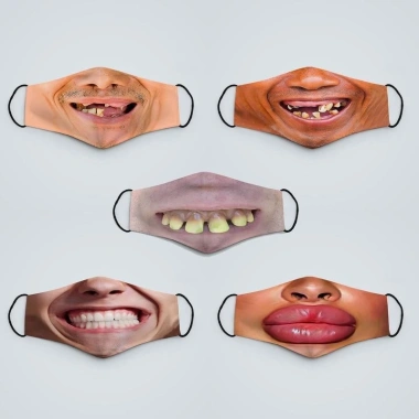 Khẩu trang 3D Troll vui vẻ, chống nắng, chống bụi, dễ đeo thoải mái, giặt được