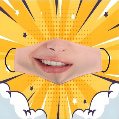 Khẩu trang 3D Troll vui vẻ, chống nắng, chống bụi, dễ đeo thoải mái, giặt được