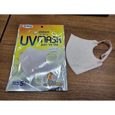 Khẩu trang 3D Unicharm UV chống tia UV - Gói 5 miếng chỉ 21.000₫ 4