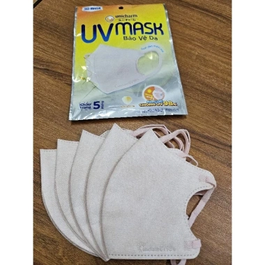 Khẩu trang 3D Unicharm UV chống tia UV - Gói 5 miếng chỉ 21.000₫ 6