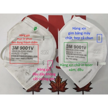 Khẩu trang 3M 9.505V+ N95 đeo gáy, van thở, lọc 95% PM2.5, chống ô nhiễm - 9.500đ 2