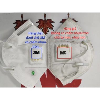 Khẩu trang 3M 9.505V+ N95 đeo gáy, van thở, lọc 95% PM2.5, chống ô nhiễm - 9.500đ 5