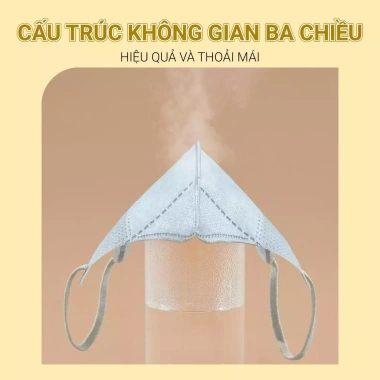 Khẩu Trang 4L 4D KF94 Bông Sen Vàng - Thùng 300 cái chính hãng, kháng khuẩn, chống UV 156.800 VND