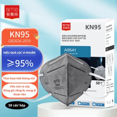 Khẩu trang 5 lớp Ams 9.501/9.501V/9.541V - KN95 van hoạt tính, lọc bụi mịn, 65.000₫ 2