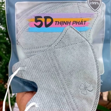 Khẩu trang 5d chính hãng Thịnh Phát 3 lớp kháng khuẩn - Giao nhanh 2h TP.HCM