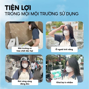 Khẩu trang 5D chống bụi mịn siêu thở khí an toàn, thoáng khí, giá 49.000đ