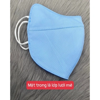 Khẩu trang 5D nhung Tuấn Anh 1 mặt vải và lưới mè - Chống nắng UV, giảm 23%