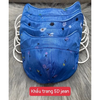 Khẩu trang 5D nhung Tuấn Anh 1 mặt vải và lưới mè - Chống nắng UV, giảm 23%
