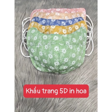 Khẩu trang 5D nhung Tuấn Anh 1 mặt vải và lưới mè - Chống nắng UV, giảm 23%