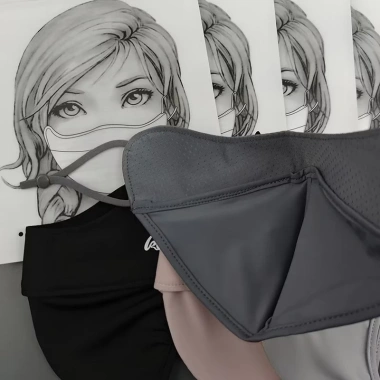 Khẩu trang 5D thun lạnh thoáng khí, chống UV, gọng dày đẹp Giá chỉ 30.000đ