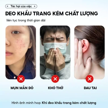 Khẩu Trang 5D Top Gia Cao Cấp - Chống UV, Ngăn Bụi Mịn, Thoáng Khí, Kháng Khuẩn - Giá 50.000 VND 3
