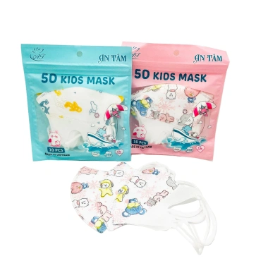 Khẩu Trang 5D Trẻ Em 3 Lớp Kháng Khuẩn Cao Cấp - Hộp 100 chiếc, Giá 42.000đ