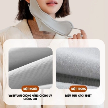 Khẩu Trang 5D Vải Kháng Khuẩn 3 Lớp Chống Nắng UV Giữ Ấm Đều Dễ Đeo 16.500đ