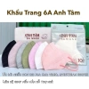 Khẩu trang 6A Anh Tâm 4 lớp kháng khuẩn, chống bụi mịn, chống nắng - Thùng 50‑200 chiếc, giá chỉ 29.999₫
