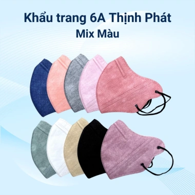 Khẩu trang 6A Thịnh Phát 200 chiếc 4 lớp kháng bụi mịn, kháng khuẩn, chống UV giá 175k 9
