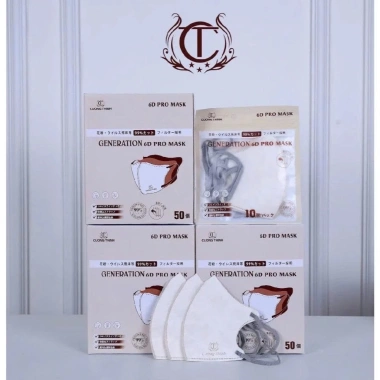 Khẩu trang 6D Cường Thịnh 3 lớp kháng khuẩn, chống bụi, tia UV - 200 chiếc 115k