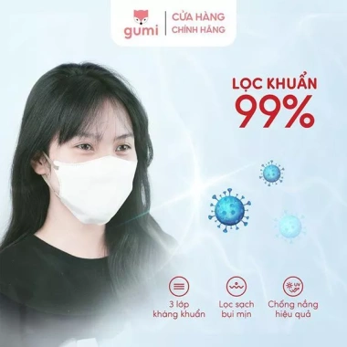 Khẩu trang 6D Promask kháng khuẩn, bụi mịn, giọt bắn - Hộp 100/200, nhiều màu, 114.000₫ 7