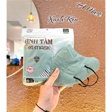 Khẩu trang 9A ANH TÂM 5 lớp chống nắng gò má, che kín mặt - 100 chiếc, giá 16.720₫