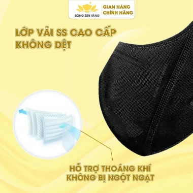 Khẩu Trang 9A Bông Sen Vàng 200 chiếc Thời Trang Giá Ưu Đãi 229k Shopee Live 3