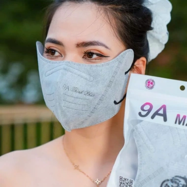 Khẩu trang 9A Thịnh Phát 5 lớp 50 chiếc - Che kín mặt, chống nắng, UV, chỉ 27k 3