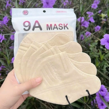 Khẩu trang 9A Thịnh Phát 5 lớp 50 chiếc - Che kín mặt, chống nắng, UV, chỉ 27k 5