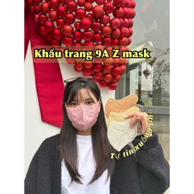 Khẩu trang 9A Zmask 100 chiếc kháng khuẩn, lọc bụi mịn, bảo vệ UV - thời trang 5