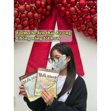 Khẩu trang 9A Zmask 100 chiếc kháng khuẩn, lọc bụi mịn, bảo vệ UV - thời trang 8