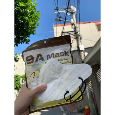 Khẩu trang 9A Zmask 100 chiếc kháng khuẩn, lọc bụi mịn, bảo vệ UV - thời trang 10