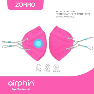 Khẩu trang Airphin FFP2 trẻ em 4 màu - Bảo vệ 95% giảm giá 14.999 VND
