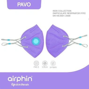 Khẩu trang Airphin FFP2 trẻ em 4 màu - Bảo vệ 95% giảm giá 14.999 VND