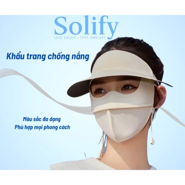 Khẩu Trang Bảo Vệ Toàn Diện Keo Đen Chống UV UPF 100+ Giá Ưu Đãi 95k
