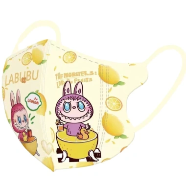 Khẩu trang bé Labubu bộ 10 mẫu đa dạng size 3-12 tuổi giảm còn 16.000đ 5