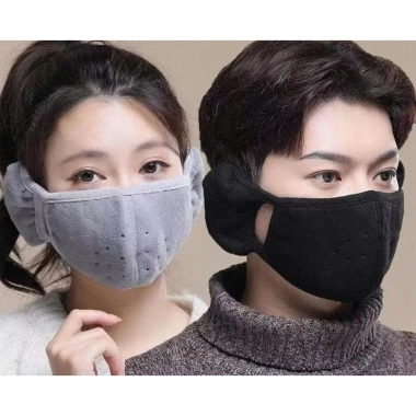 Khẩu Trang Bịt Tai Giữ Ấm Mùa Đông, Chống Bụi, Lỗ Thoáng Khí, 5 Màu Đa Dạng
