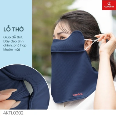 Khẩu trang CARDINA làm mát, chống UV, bông hoạt tính lọc không khí - 56.250₫