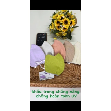 Khẩu trang che gò má M2 than hoạt tính kháng khuẩn, chống nắng UPF50+ Munberry - 45.000đ